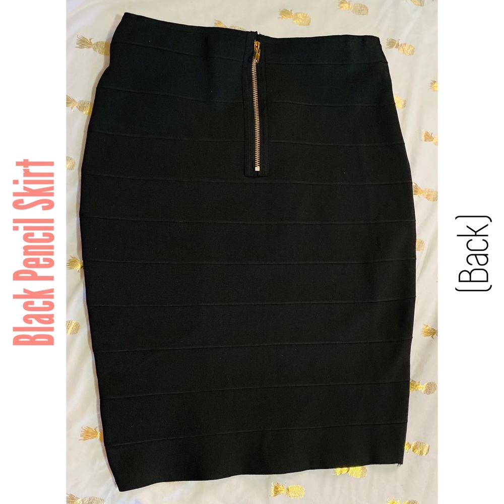 *SOLD LOCALLY* Black Pencil Skirt Size Medium